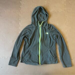 The North Face Charcoal Jacket with Lime Zipper Size S/P